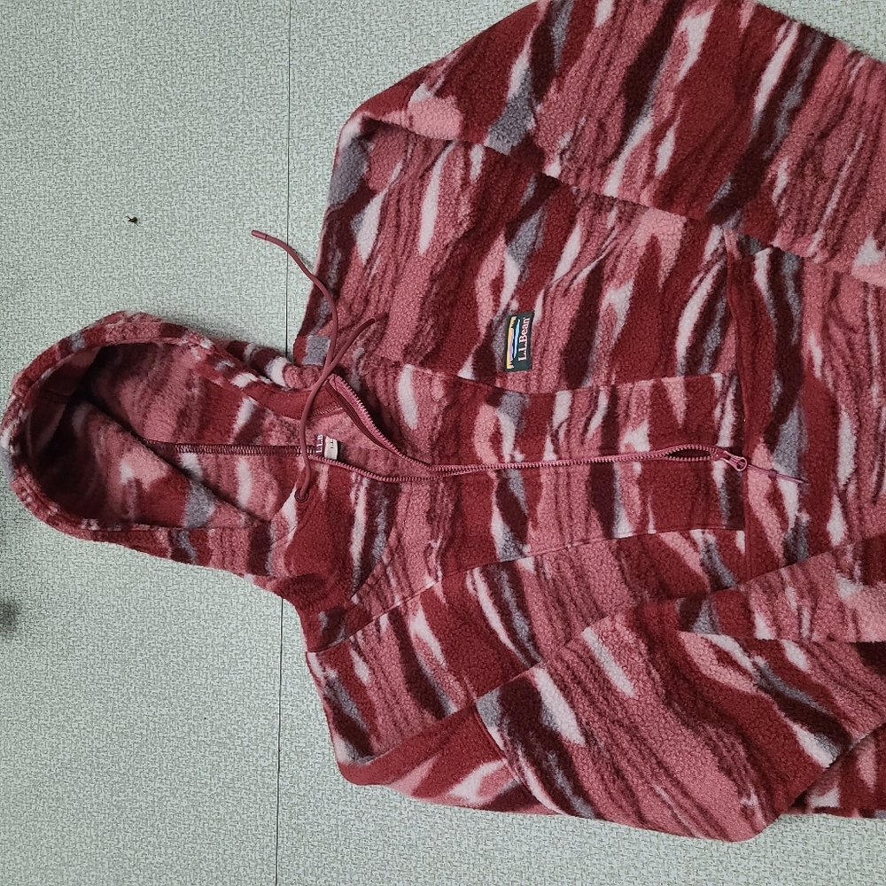 LL Bean hooded fleece